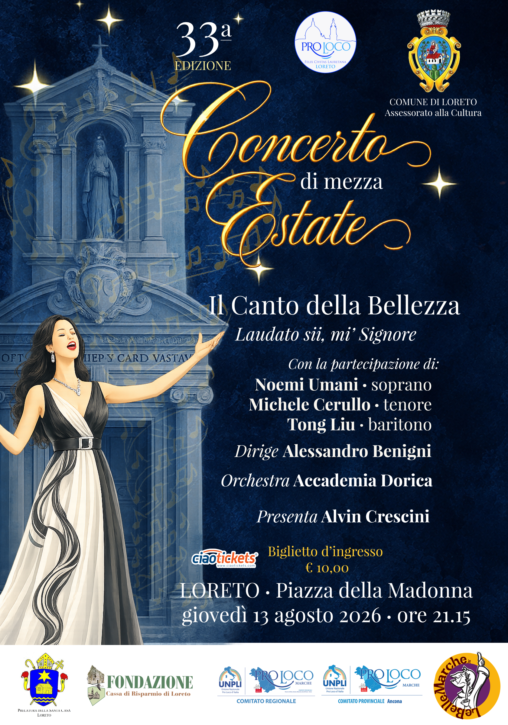 33ª Edizione Concerto di Mezza Estate – Il Canto della Bellezza